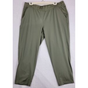 Columbia Men Elastic Waist Track Pants Olive Green XL Athletic‎ Drawstring